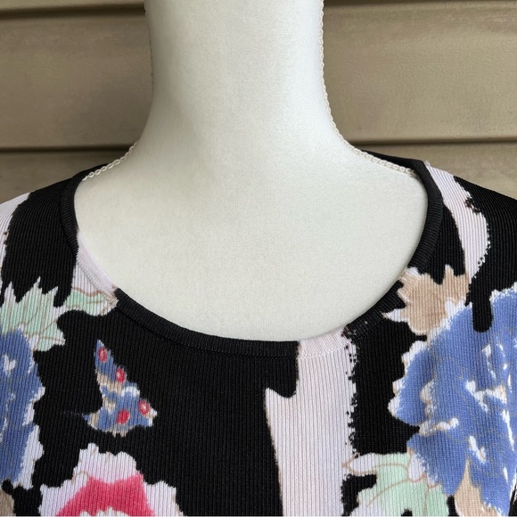 •Designers Original• Floral Zebra Design Pullover Top - Size Large - Picture 3 of 7